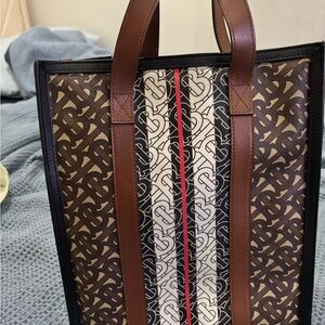 Burberry Brown and Black Monogram Crossbody Bag